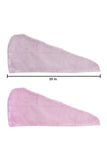 Microfiber Hair Turbans - Set of 2