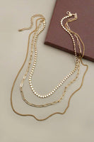 Layered Chain Necklace // Gold or Silver