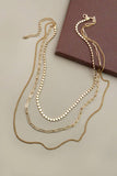 Layered Chain Necklace // Gold or Silver