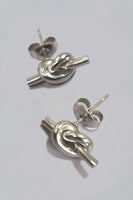 Knot Stud Earrings // Gold or Silver