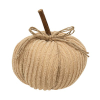 Cream Chenille Pumpkin