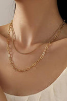 Double Layered Necklace // Gold