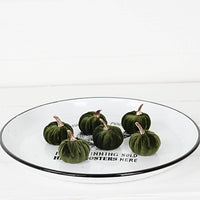 Mini Velvet Pumpkin, Green
