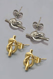 Knot Stud Earrings // Gold or Silver