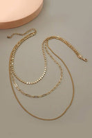 Layered Chain Necklace // Gold or Silver