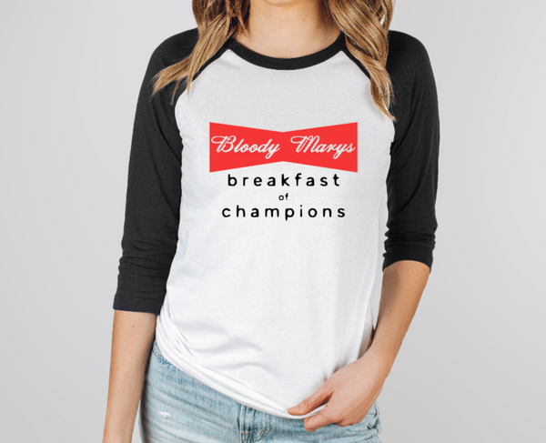 Breakfast of Champions Raglan Shirt // XS - 3XL