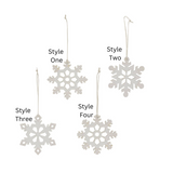 Sparkle Snowflake Ornament // Multiple Styles