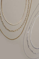 Layered Chain Necklace // Gold or Silver
