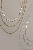 Layered Chain Necklace // Gold or Silver