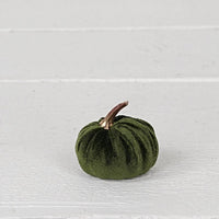 Mini Velvet Pumpkin, Green