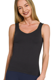 Kate Seamless Tank with Built-In Bra