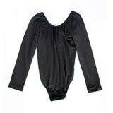 Long Sleeve Leotard - Black; 0/3M - 5T