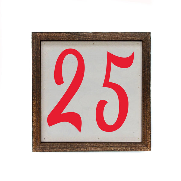 25 Christmas Sign