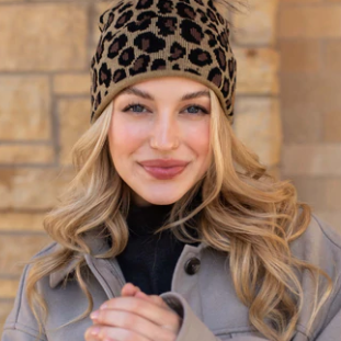 Leopard Winter Hat
