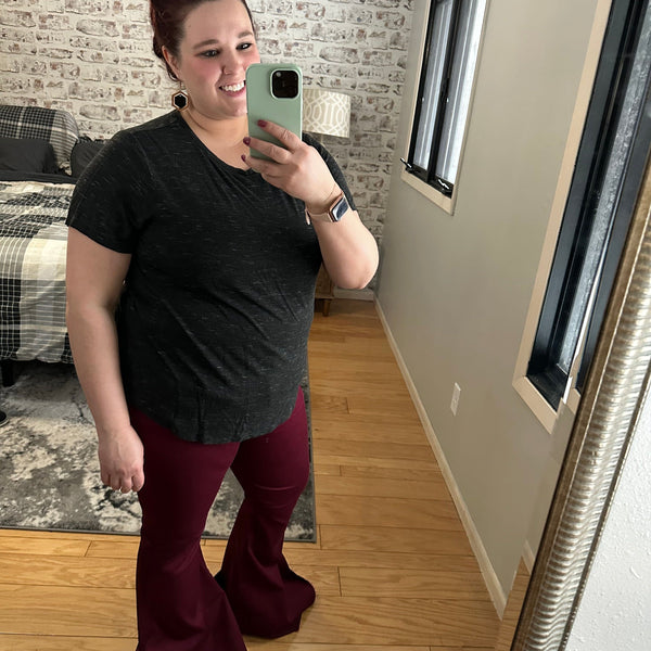Denver Flare Pants // Burgandy // 2XL & 3XL