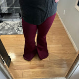 Denver Flare Pants // Burgandy // 2XL & 3XL
