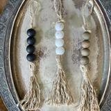 Wood Bead Ornament; Multiple Colors