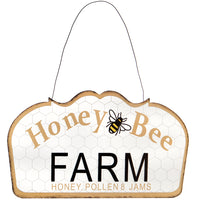 Honey Bee Metal Sign