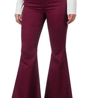 Denver Flare Pants // Burgandy // 2XL & 3XL