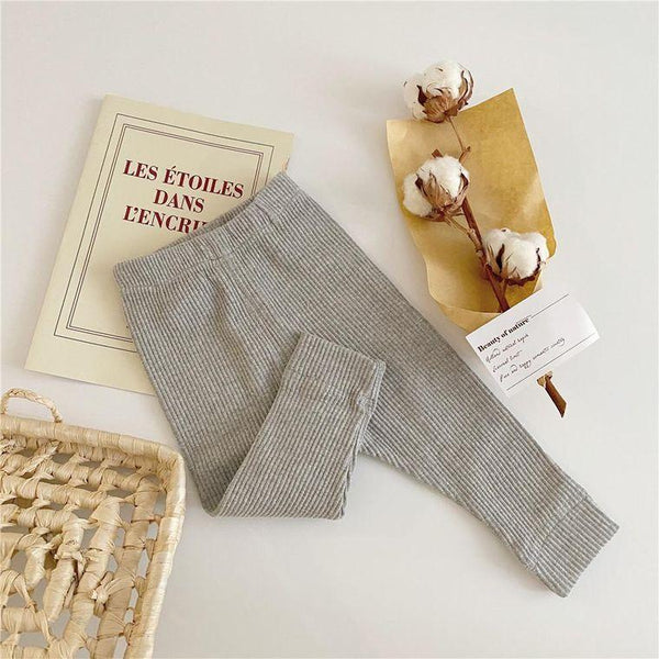 Infant Leggings, Grey; 3/6M - 18/24M