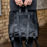 Black Leather Backpack