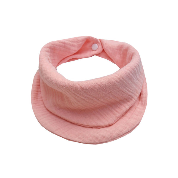 Infant Cotton Double Bibs; Pink